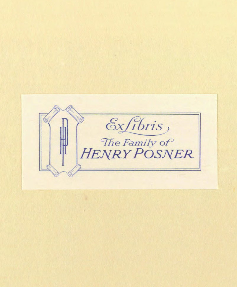 Posner Bookplate